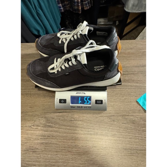 TOMS Women's Black Canvas Low Top Lace Up Sneakers Casual Comfort Size Unknown - Picture 11 of 11